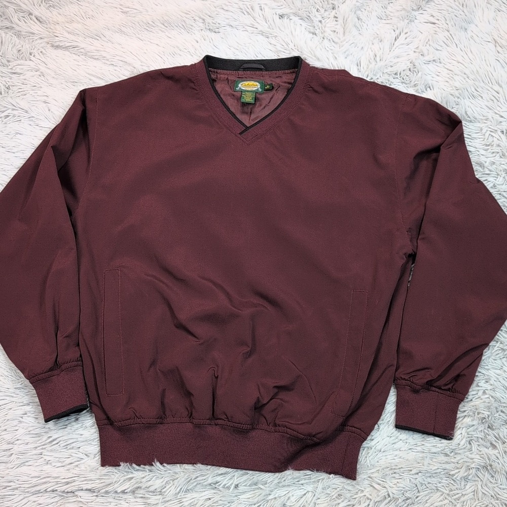 Cabela's Jacket Mens S Maroon Windbreaker Gorpcore Outdoor Hunting Athletic